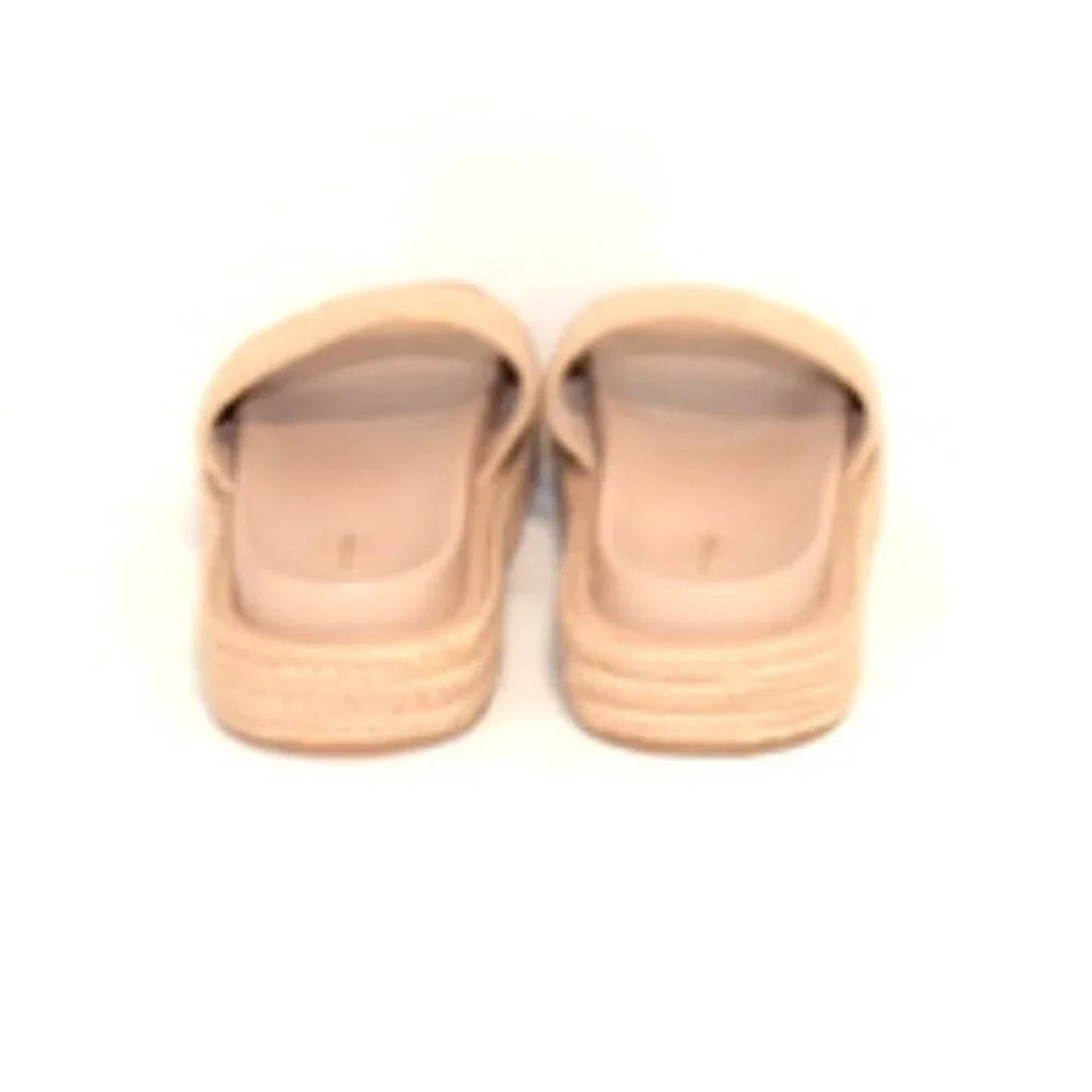 PrettyLittleThing Women’s Strap Platform Slider Sandals - Size 8 - Cream - Picture 4 of 6